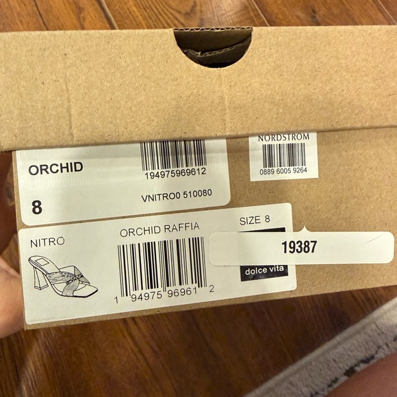 Dolce Vita Nitro Heels Orchid Raffia Size 8 NIB - Picture 7 of 8